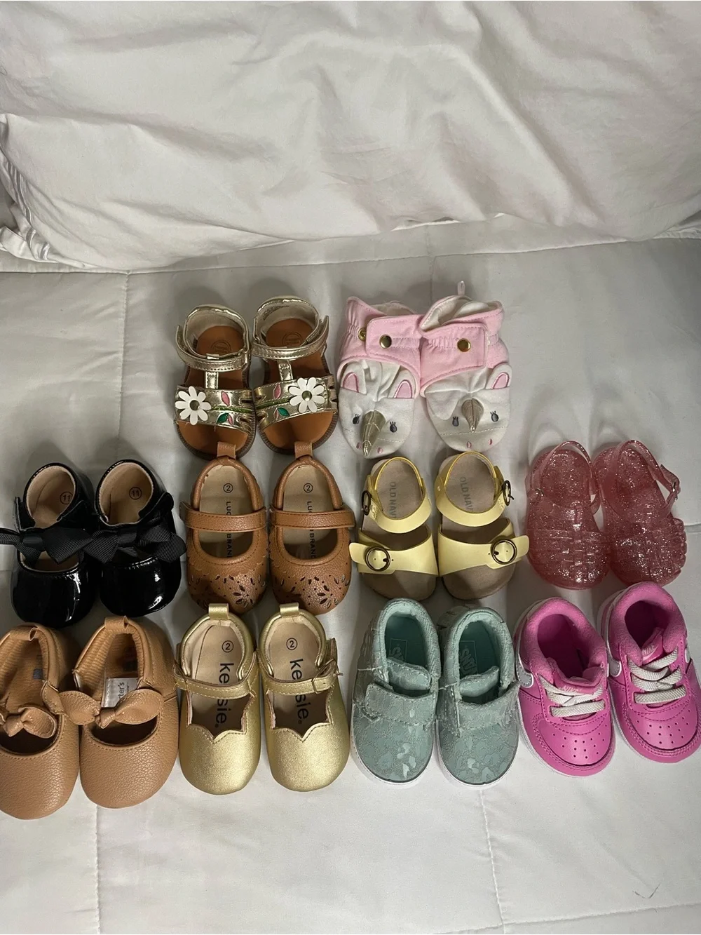 Baby Shoes Bundle Size 2, 3-6M Nike Vans Carter’s Old Navy Baby Girl Shoes